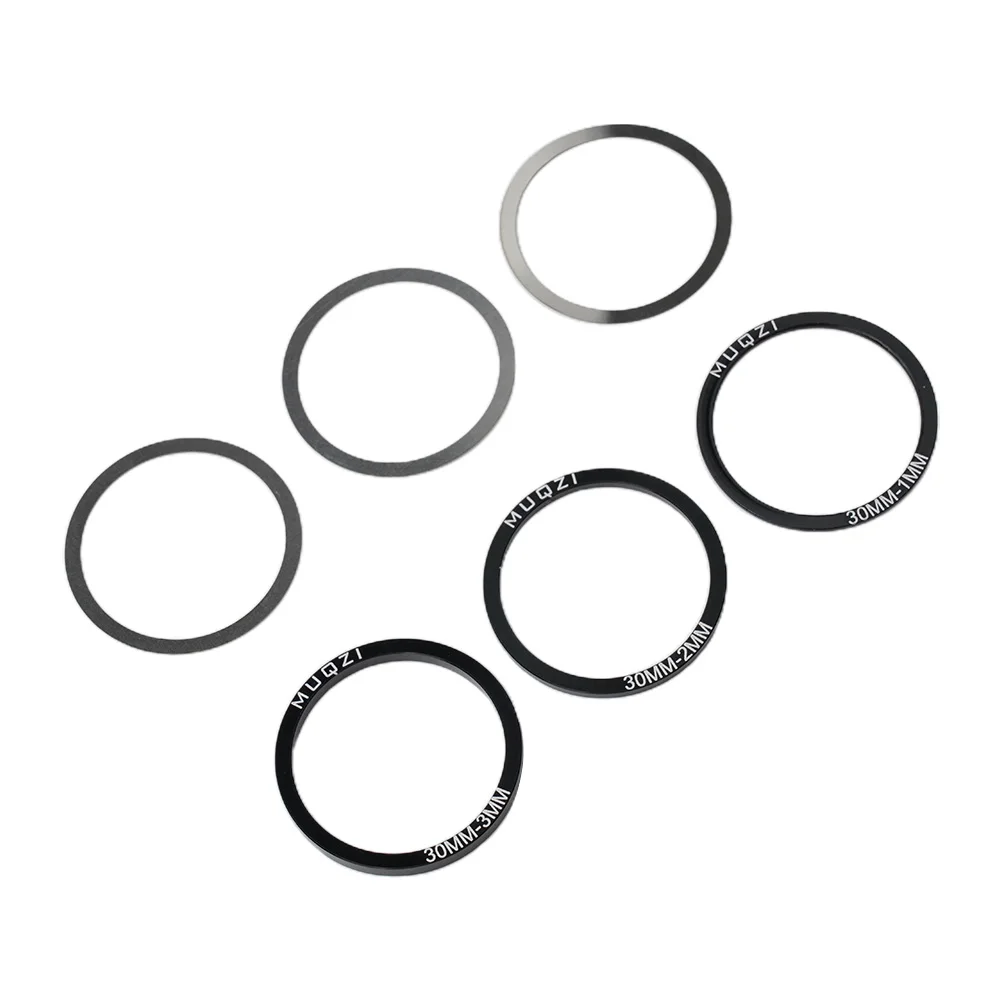 6pcs Bicycle Spare Parts Bottom Bracket Washers Crankset Washer 24/29/30mm For BB86/91/92/PF30/BB30 Aluminum Alloy Spacer