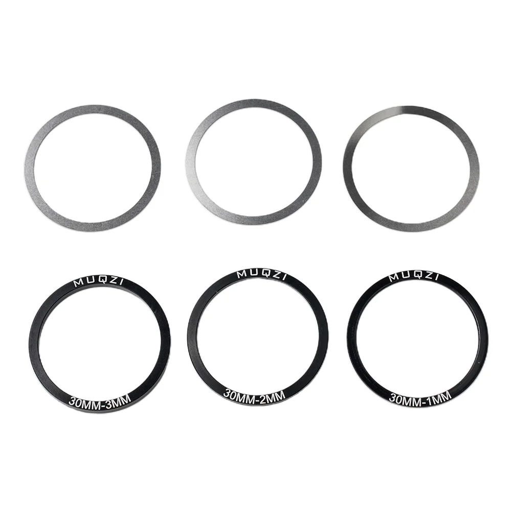 6pcs Bicycle Spare Parts Bottom Bracket Washers Crankset Washer 24/29/30mm For BB86/91/92/PF30/BB30 Aluminum Alloy Spacer