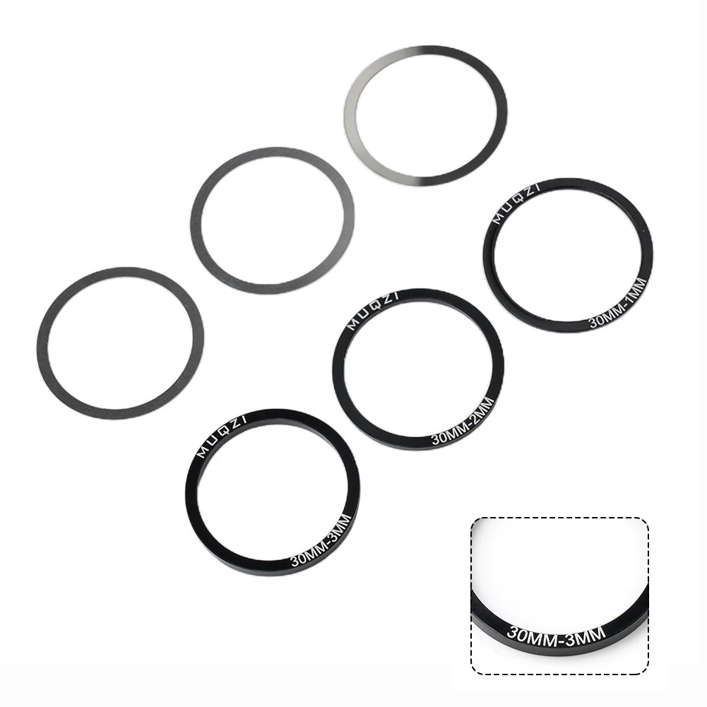 6pcs Bicycle Spare Parts Bottom Bracket Washers Crankset Washer 24/29/30mm For BB86/91/92/PF30/BB30 Aluminum Alloy Spacer