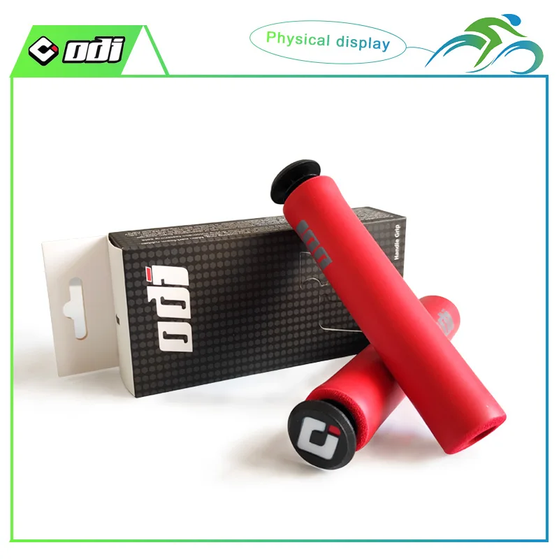 2PC ODI MTB Handlebar Grips Soft Anti-slip Road Mountain Bike Grip Ultralight Shock-Absorption Bicycle Grip Cycling Parts