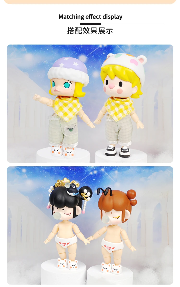 New YMY 5.7CM Small Ob11 Body Bjd Doll head Joint MINI Obitsu Body Movable Doll Accessories suitable For YMY Head GSC Clay Head