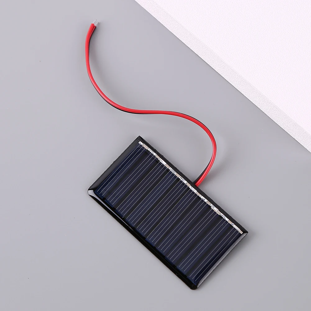 1/2/3 Pcs 0.3W 5V/0.2W 4V Solar Epoxy Panel Polysilicon Board with Wire Mini Solar System Module for Battery Power Charger Solar
