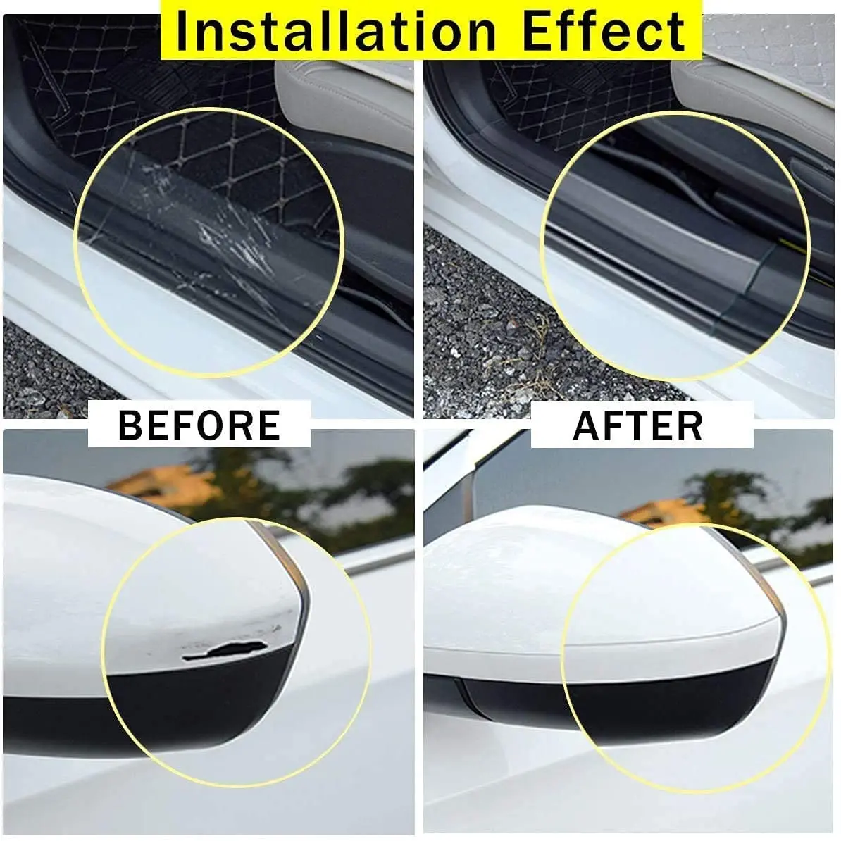 Transparent Stickers Car Door Protector Anti Scratch  Nano Tape Auto Trunk Sill Scuff Protector Film Door Edge Protective