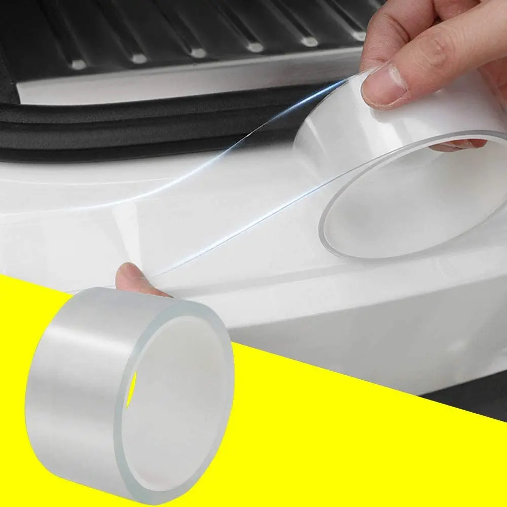 Transparent Stickers Car Door Protector Anti Scratch  Nano Tape Auto Trunk Sill Scuff Protector Film Door Edge Protective