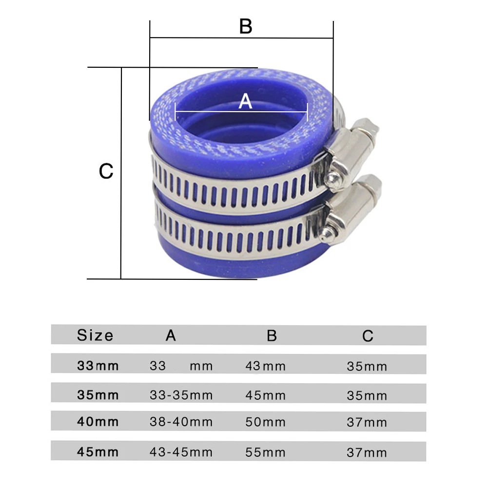 33/35/40/45mm Carburetor Adapter Interface Inlet Pipe Intake For Koso KSR OKO Keihin PWK Maikuni 21 24 26 28 30 32 34mm PE TM PZ