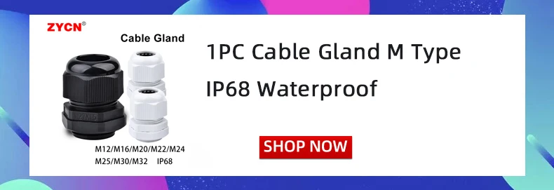 5/10pcs Waterproof Cable Gland Cable Entry IP68 PG7 for 3-6.5mm PG9 PG11 PG13.5/16/19/21 Nylon Plastic Connector Sleeve Joints