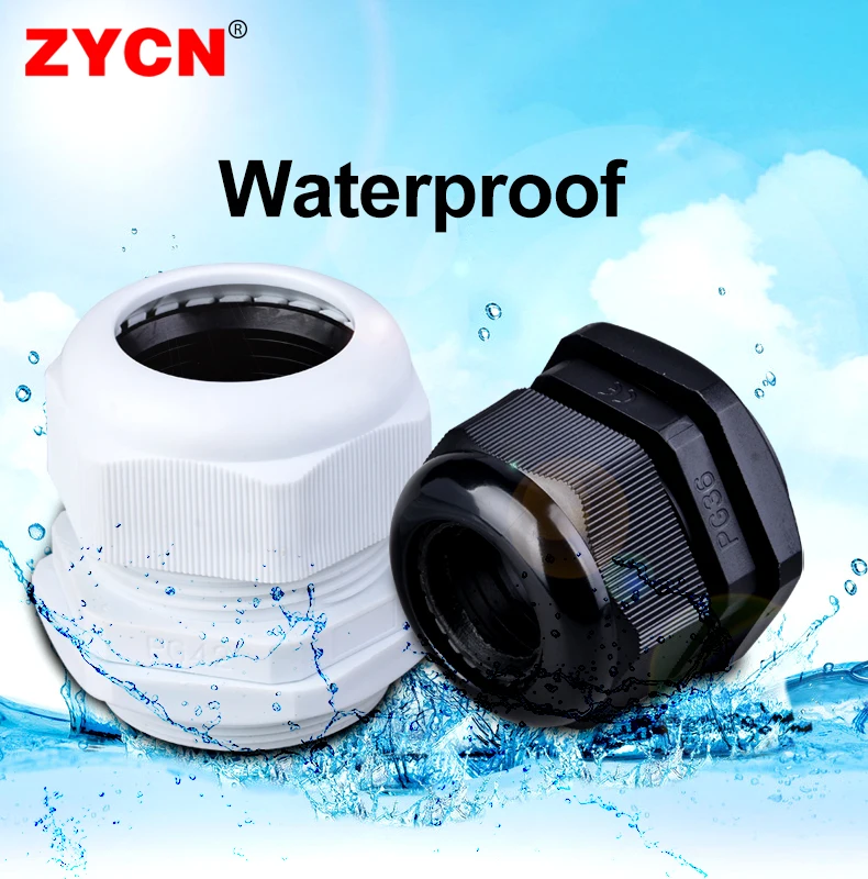 5/10pcs Waterproof Cable Gland Cable Entry IP68 PG7 for 3-6.5mm PG9 PG11 PG13.5/16/19/21 Nylon Plastic Connector Sleeve Joints