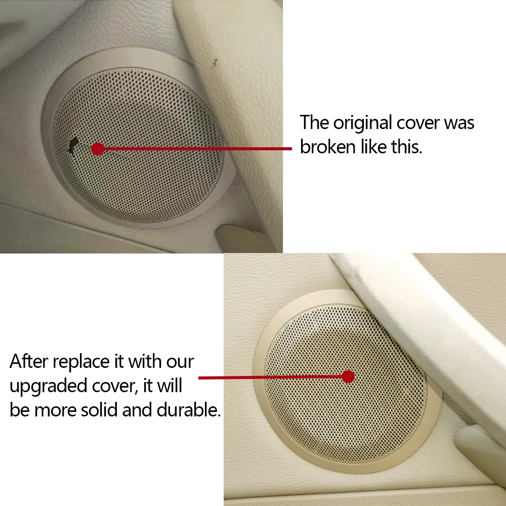 Car Interior Left Right Front Rear Door Panel Speaker Trim Loudspeaker Cover For BMW 3 Series E90 E91 X1 E84 318 320 325i