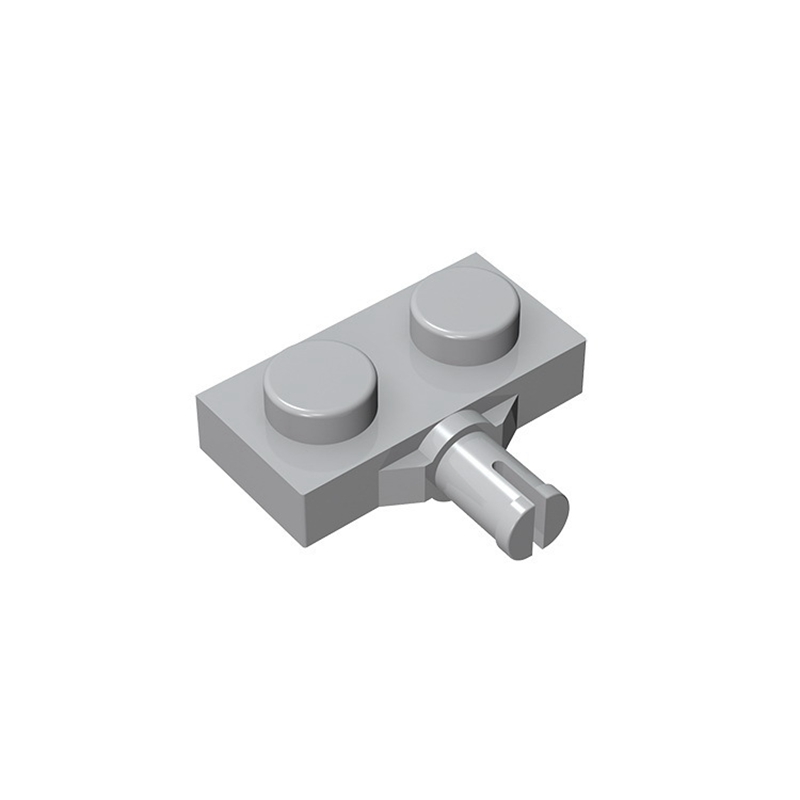 Gobricks GDS-1065 Plate, Modified 1 x 2 with Wheel Holder compatible with lego 21445 DIY Building Blocks