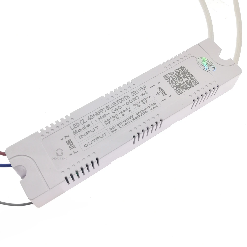 40-60Wx4 Intelligent LED Driver 2.4G Remote & App Control 240mA DC150-200V Ceiling Lamps Chandelier's Power Supply Transformer