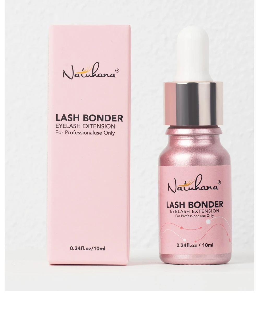 NATUHANA 10ml Super Bonder Fixing Agent for Eyelashes Extensions Primer for Long Last Lashes Glue Adhesive for Eyelash Makeup