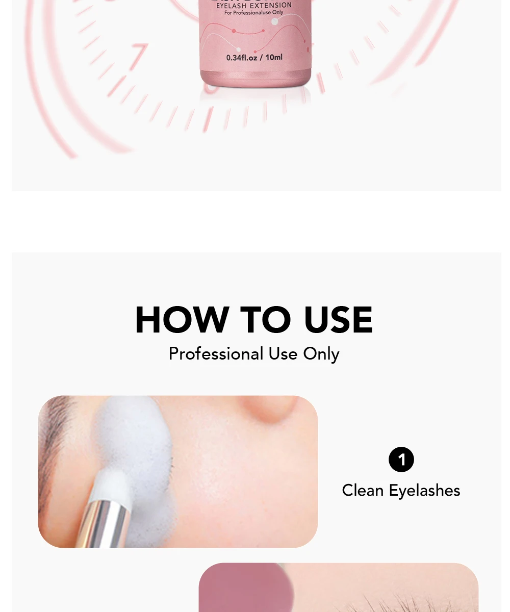 NATUHANA 10ml Super Bonder Fixing Agent for Eyelashes Extensions Primer for Long Last Lashes Glue Adhesive for Eyelash Makeup