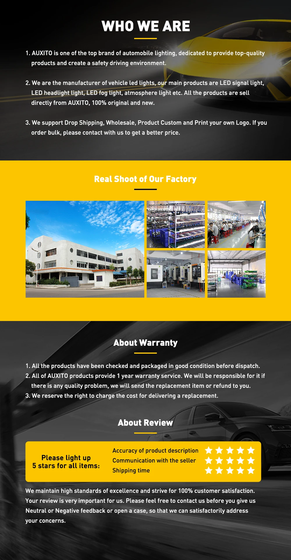 AUXITO C10W C5W LED Canbus Error Free Festoon 39mm 42mm LED Spring Dome Lights Car Interior Bulb Read Light License Plate Lamp