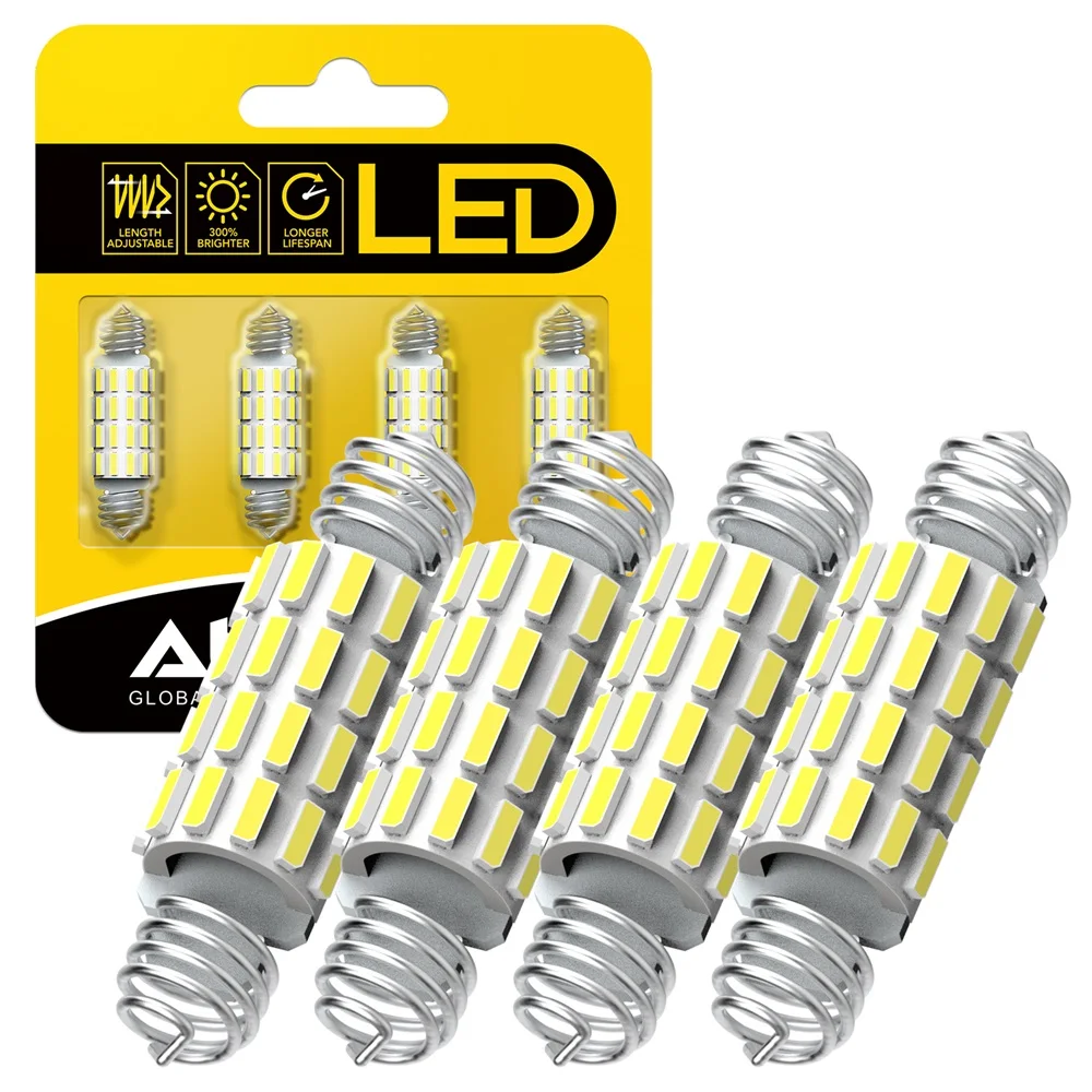 AUXITO C10W C5W LED Canbus Error Free Festoon 39mm 42mm LED Spring Dome Lights Car Interior Bulb Read Light License Plate Lamp