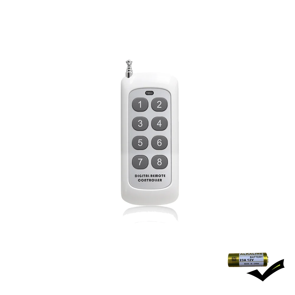 433 Mhz Wireless RF Remote Control Switch EV1527 Learning Code Controller 2/3/4/8 Buttons Transmitter For Garage Door Gate Light