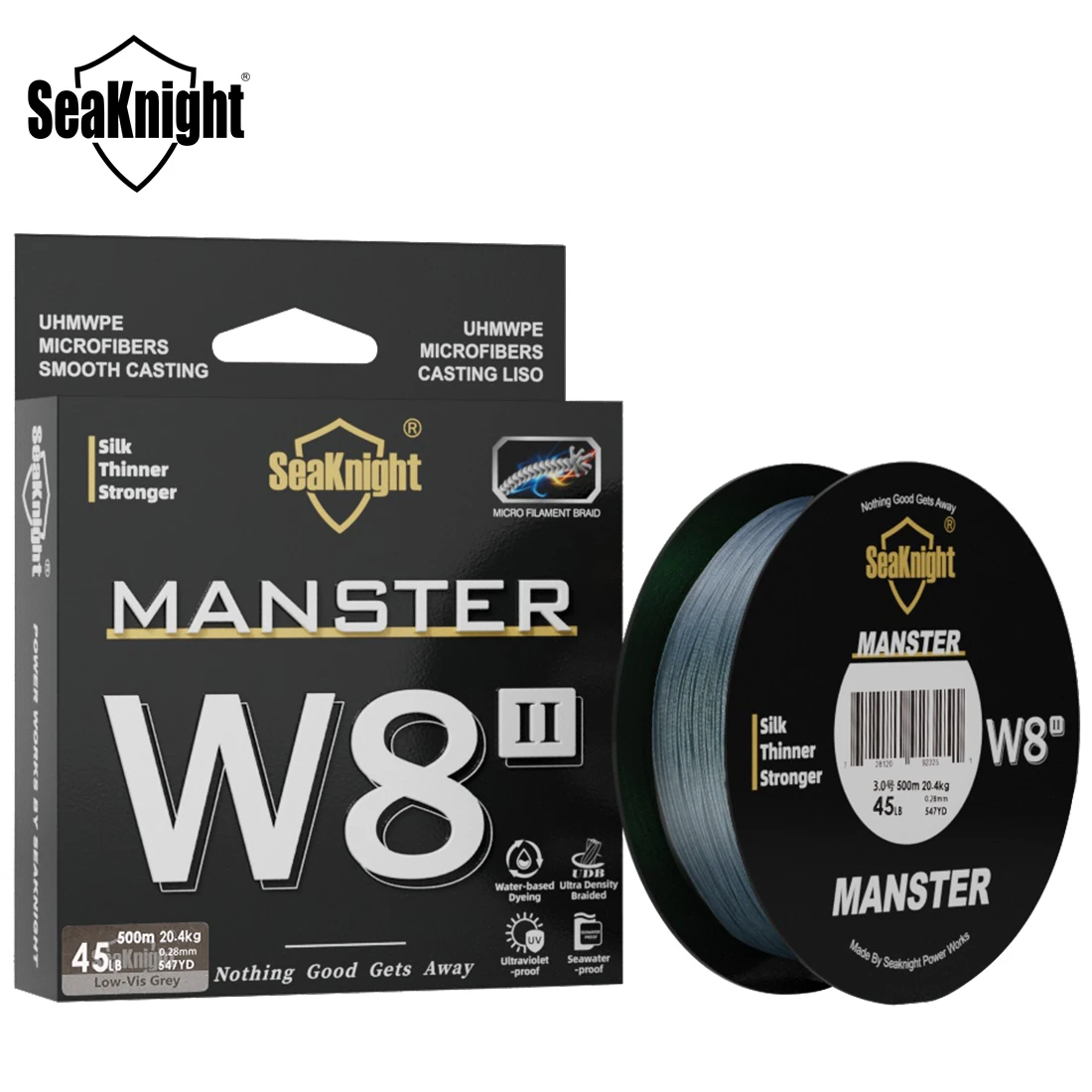 SeaKnight Brand NEW MONSTER/MANSTER W8 II 150M300M500M 8 Strands Casting Braided Wire Fishing Line 15-100LB Smooth Multifilament