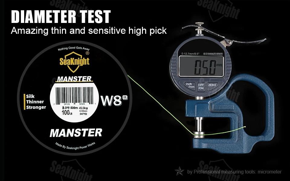 SeaKnight Brand NEW MONSTER/MANSTER W8 II 150M300M500M 8 Strands Casting Braided Wire Fishing Line 15-100LB Smooth Multifilament