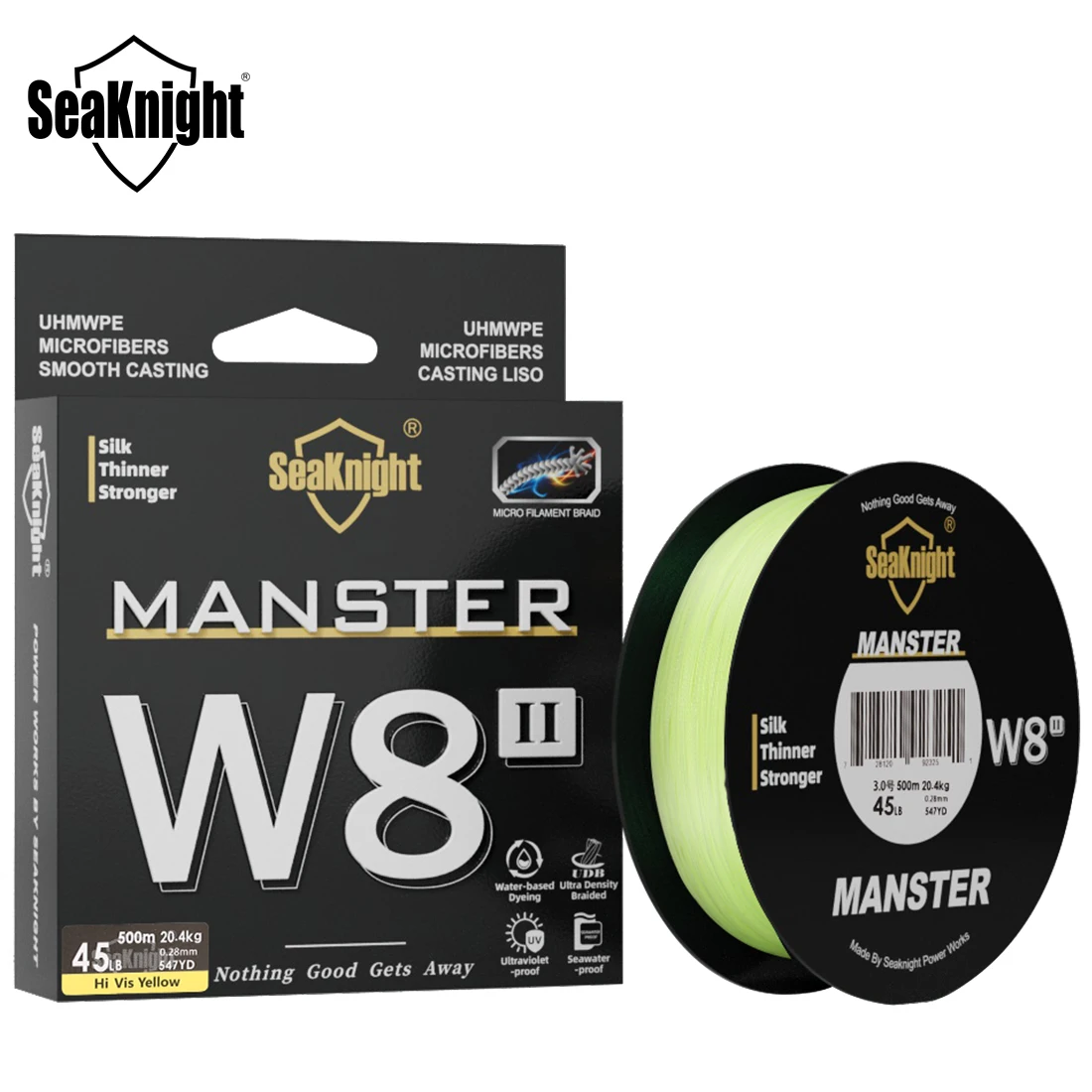 SeaKnight Brand NEW MONSTER/MANSTER W8 II 150M300M500M 8 Strands Casting Braided Wire Fishing Line 15-100LB Smooth Multifilament