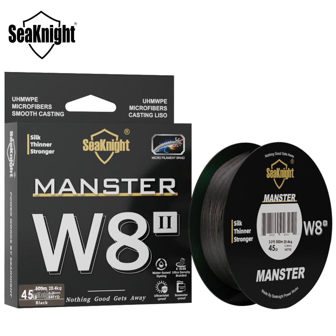 SeaKnight Brand NEW MONSTER/MANSTER W8 II 150M300M500M 8 Strands Casting Braided Wire Fishing Line 15-100LB Smooth Multifilament