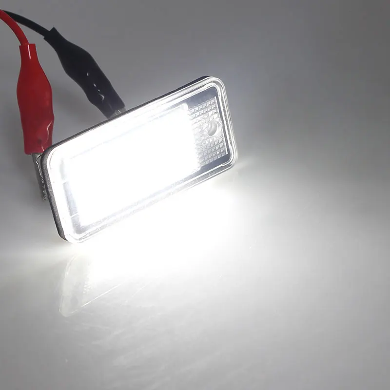 2PC Canbus Led License Number Plate Lights Bulb White For Audi A4/S4 (B6 & B7) 2001-2008,A6/S6 C6 (4F) 2005-2009,A8/S8 2003-2007