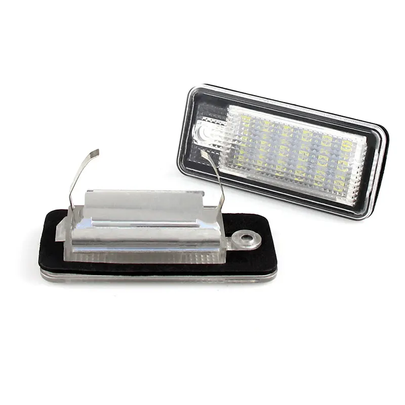 2PC Canbus Led License Number Plate Lights Bulb White For Audi A4/S4 (B6 & B7) 2001-2008,A6/S6 C6 (4F) 2005-2009,A8/S8 2003-2007