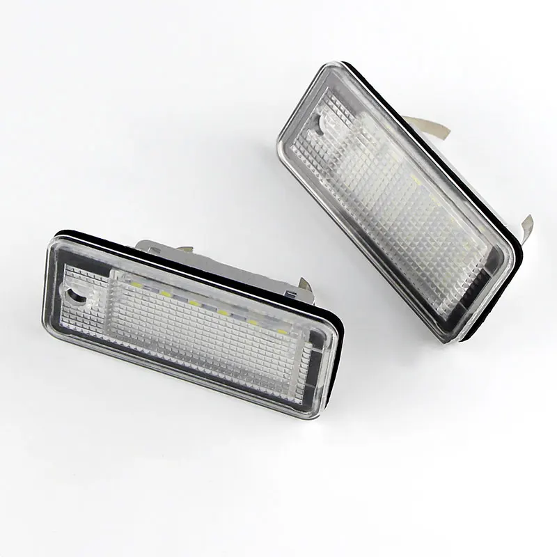 2PC Canbus Led License Number Plate Lights Bulb White For Audi A4/S4 (B6 & B7) 2001-2008,A6/S6 C6 (4F) 2005-2009,A8/S8 2003-2007