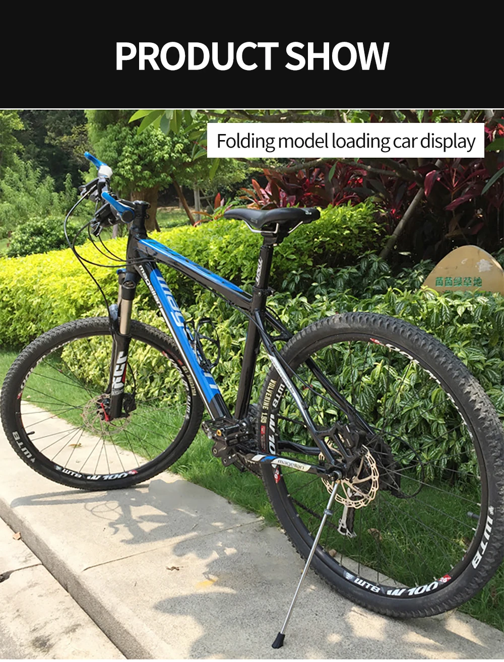Ultralight Carbon Fiber MTB Road Bicycle Kickstand Parking Rack Mountain Bike Support Side Kick Stand Foot Brace Stainless steel