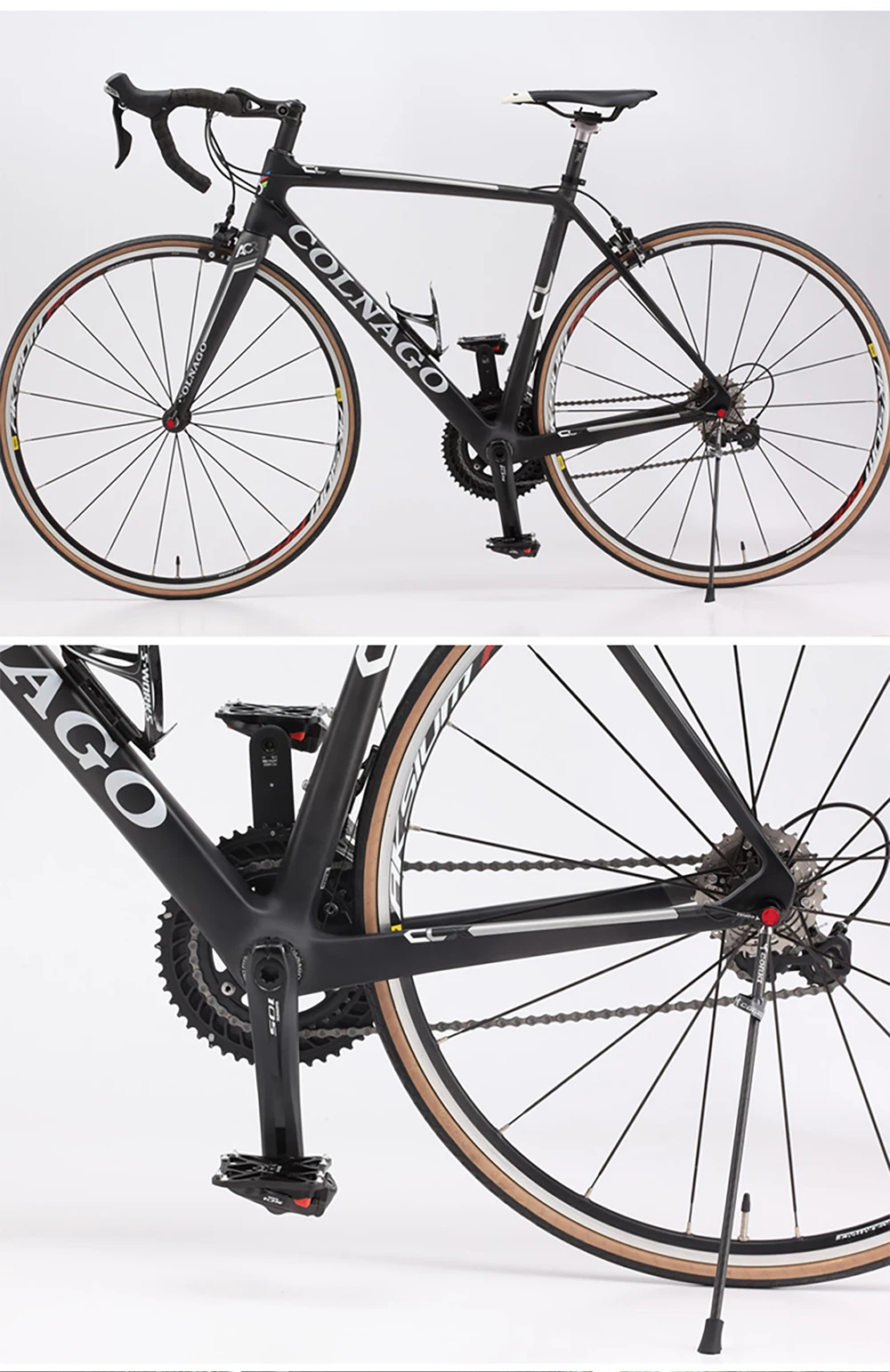 Ultralight Carbon Fiber MTB Road Bicycle Kickstand Parking Rack Mountain Bike Support Side Kick Stand Foot Brace Stainless steel