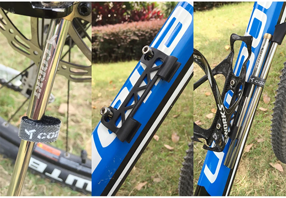 Ultralight Carbon Fiber MTB Road Bicycle Kickstand Parking Rack Mountain Bike Support Side Kick Stand Foot Brace Stainless steel