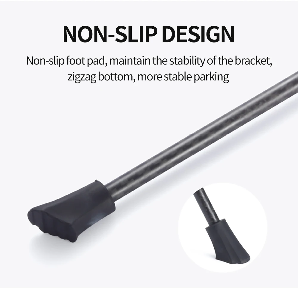 Ultralight Carbon Fiber MTB Road Bicycle Kickstand Parking Rack Mountain Bike Support Side Kick Stand Foot Brace Stainless steel