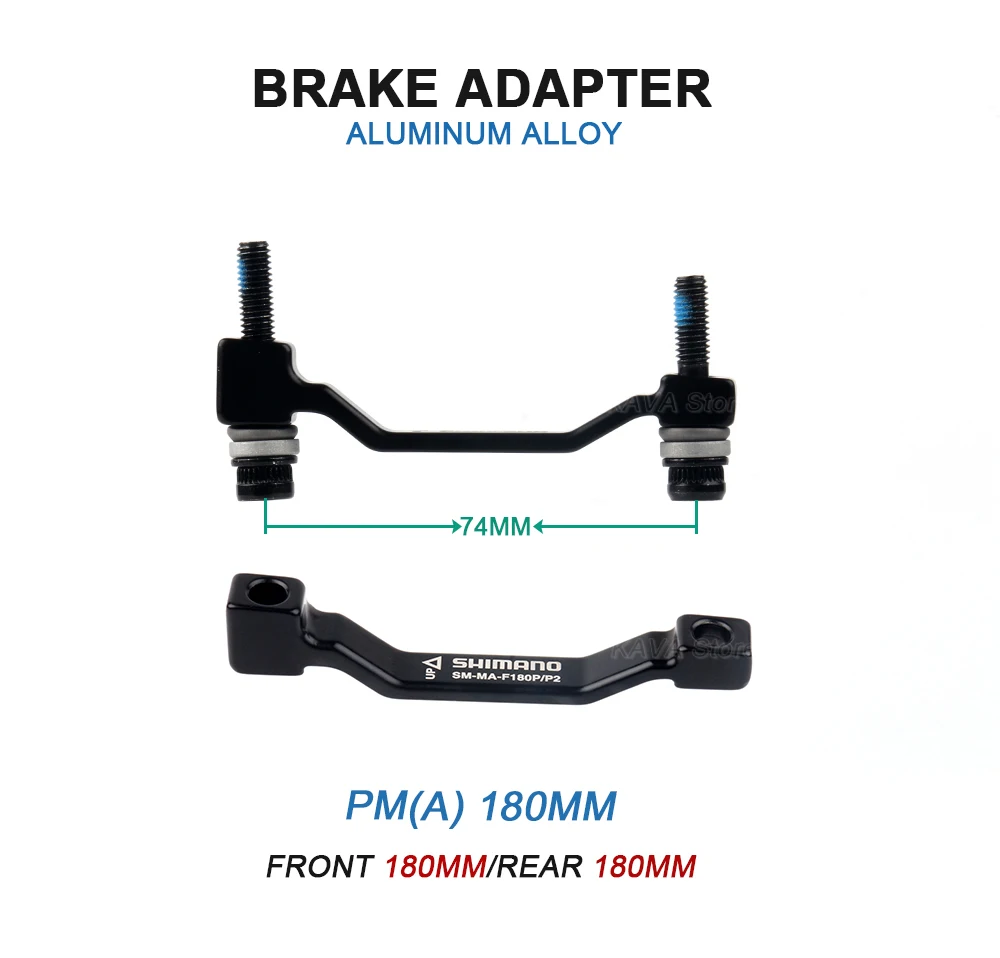 SHIMANO MTB Brake Disc Adapter PM A 180mm 203mm Brake Rotor Post Mount Converter Ultralight Mountain Bike Parts