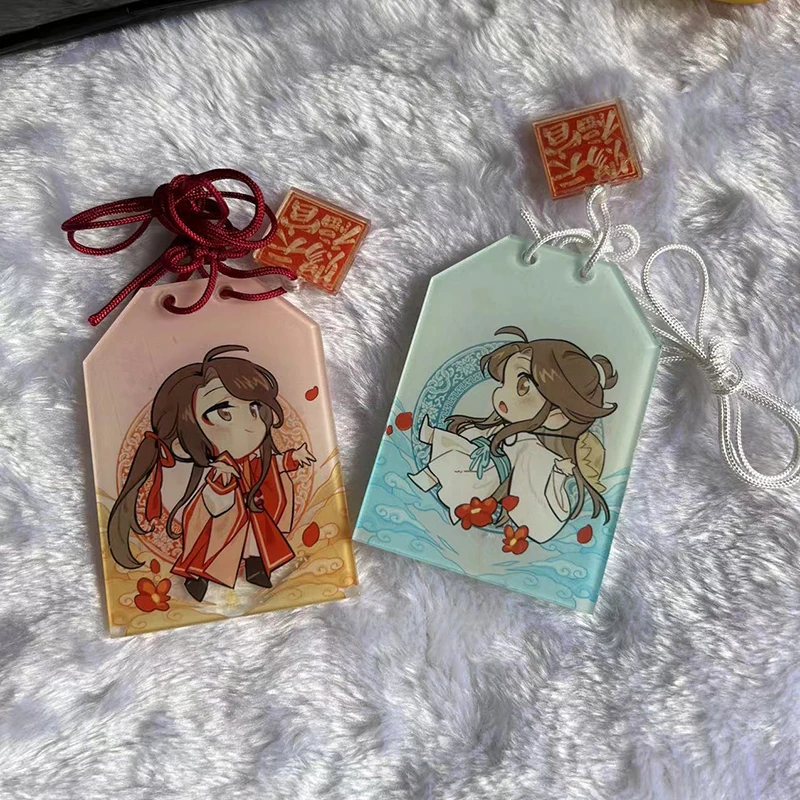 Tian Guan Ci Fu Amulet Cosplay Anime Heaven Official’s Blessing Acrylic Talisman Cute Cartoon Gift Best Wishes
