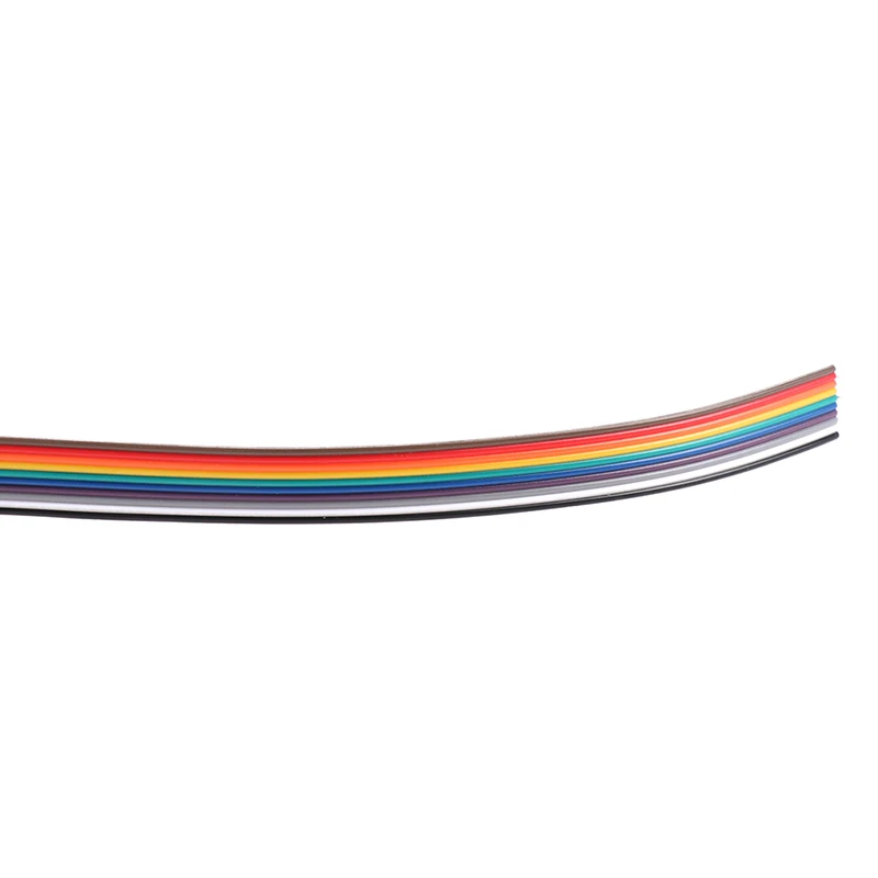 5M Ribbon Cable 10 Way Flat Color Rainbow Ribbon Cable Wire Rainbow Cable 10P Ribbon Cable 28AWG