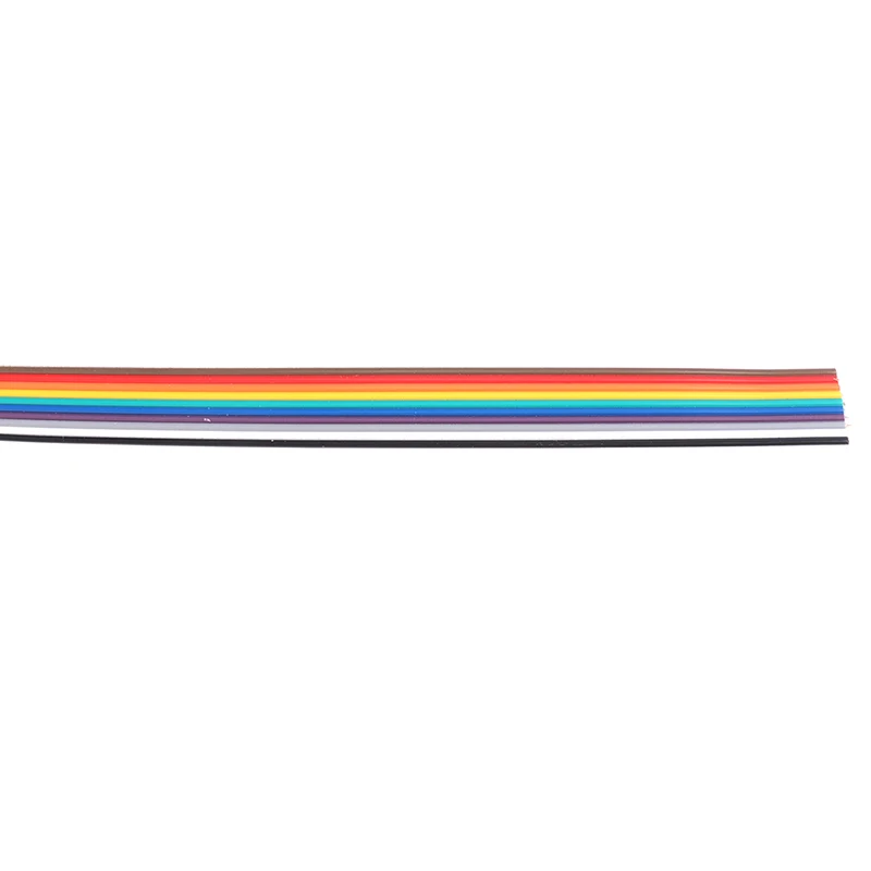 5M Ribbon Cable 10 Way Flat Color Rainbow Ribbon Cable Wire Rainbow Cable 10P Ribbon Cable 28AWG