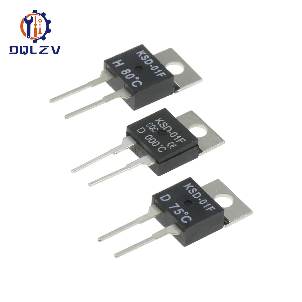KSD-01F 40~150 Degree Celsius Normally Open Close Temperature Switch Thermostat Thermal Protector TO-220