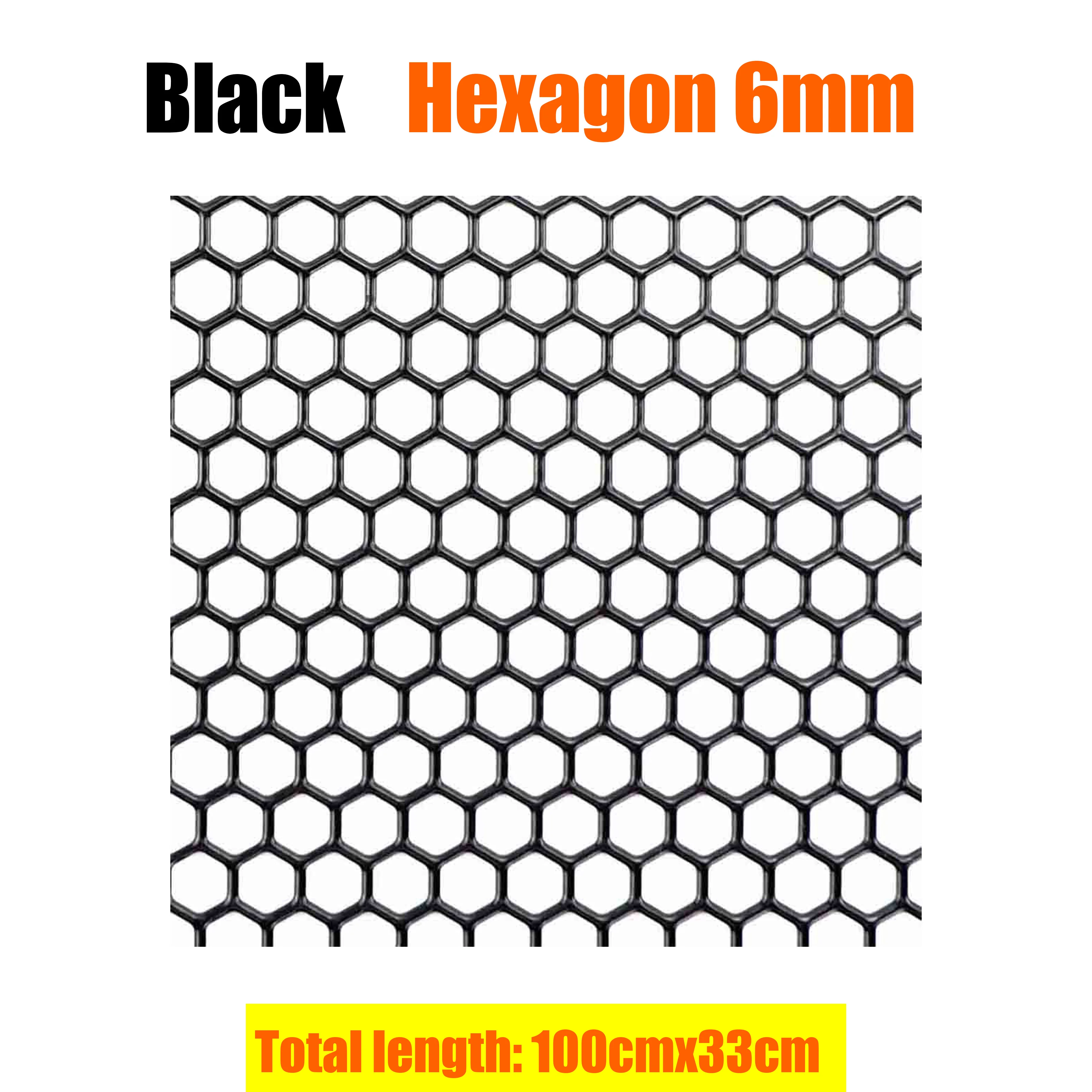 100x33cm Aluminium Racing Car Bumper Grille Grill Mesh Net Vent Black Silver Red Blue Tuning Universal Protector Home Garden