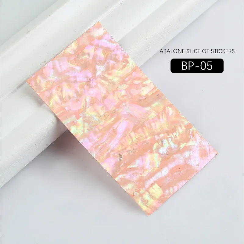 3D Abalone Shell Slice Nail Sticker Flakes, Adhesive Decals, Manicure DIY Nail Art, Gel Polish Tips Decorations