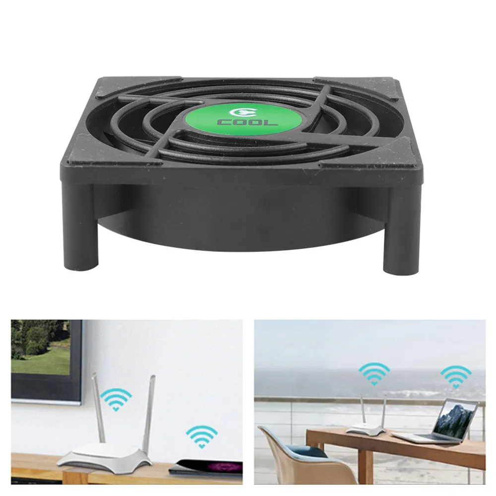 DC 5V USB Mini Cooling Small Fan 7 Blades Cooling Fan for TV Box Set Top Box 80x80x25mm Silent TV Box Radiator With 30cm Cable