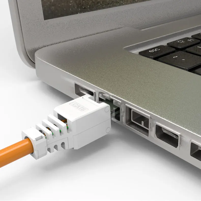 ZoeRax 1PCS Tool Free RJ45 CAT6 Connector Ethernet Termination Plugs, 23AWG to 26AWG Cable Internet Plug Installation Toolless
