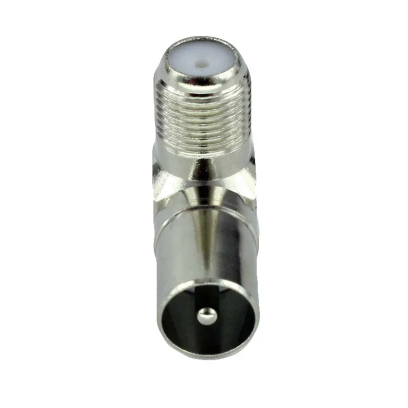 5PCS High Quality Right Angle 90 Degree TV IEC Aerial Adapter F-Type Female to TV IEC Male Antenna Connector Coaxial Plug