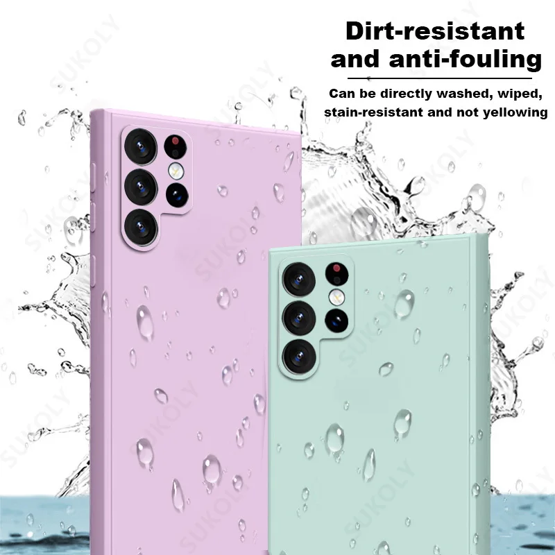 For Samsung Galaxy S25 S26 S24 Ultra S23 S26 FE Soft Silicone Case For Samsung A18 A57 A17 A55 A56 A15 A16 5G Shockproof Cover
