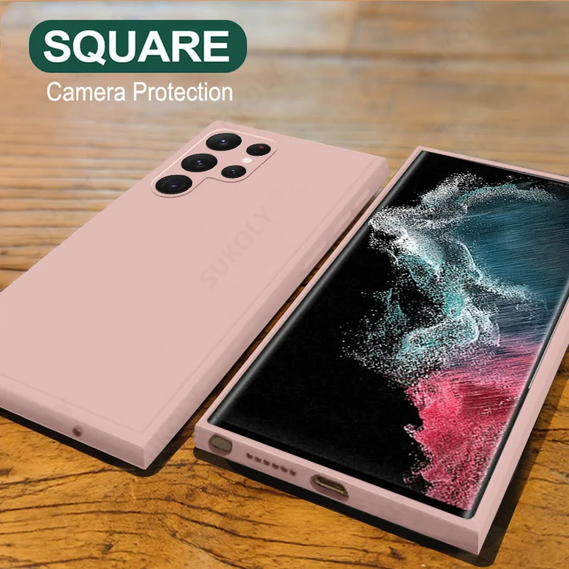 For Samsung Galaxy S25 S26 S24 Ultra S23 S26 FE Soft Silicone Case For Samsung A18 A57 A17 A55 A56 A15 A16 5G Shockproof Cover