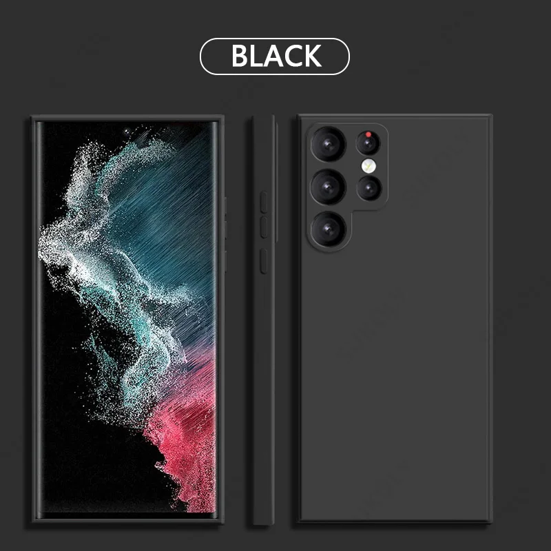 For Samsung Galaxy S25 S26 S24 Ultra S23 S26 FE Soft Silicone Case For Samsung A18 A57 A17 A55 A56 A15 A16 5G Shockproof Cover