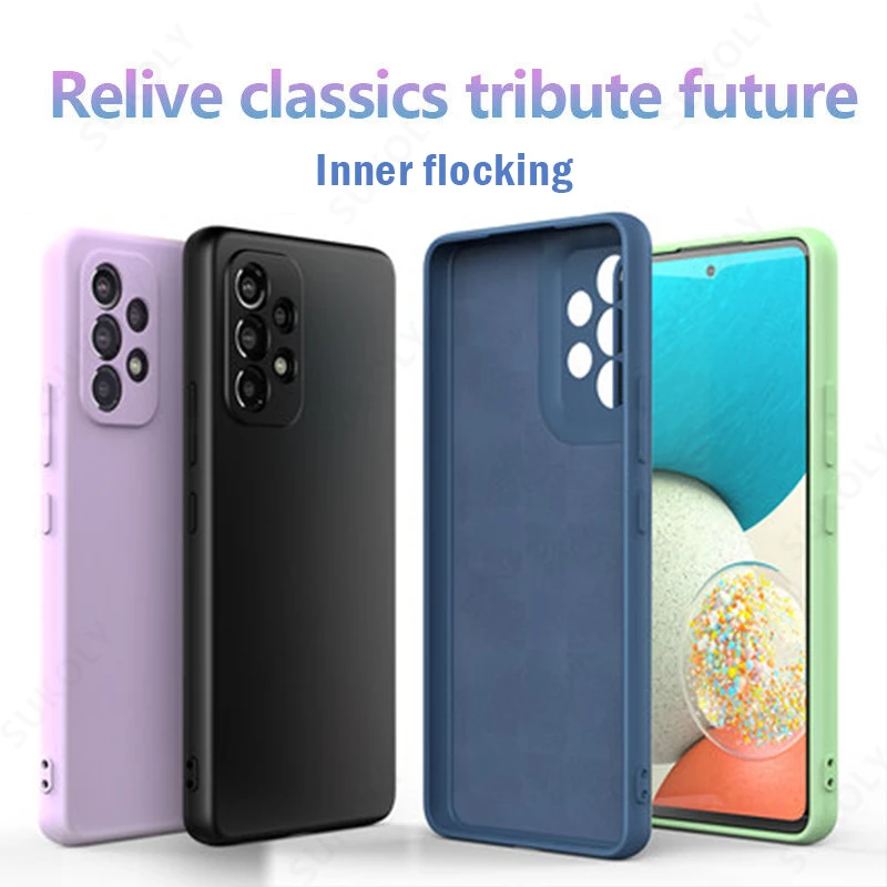 For Samsung Galaxy S25 S26 S24 Ultra S23 S26 FE Soft Silicone Case For Samsung A18 A57 A17 A55 A56 A15 A16 5G Shockproof Cover