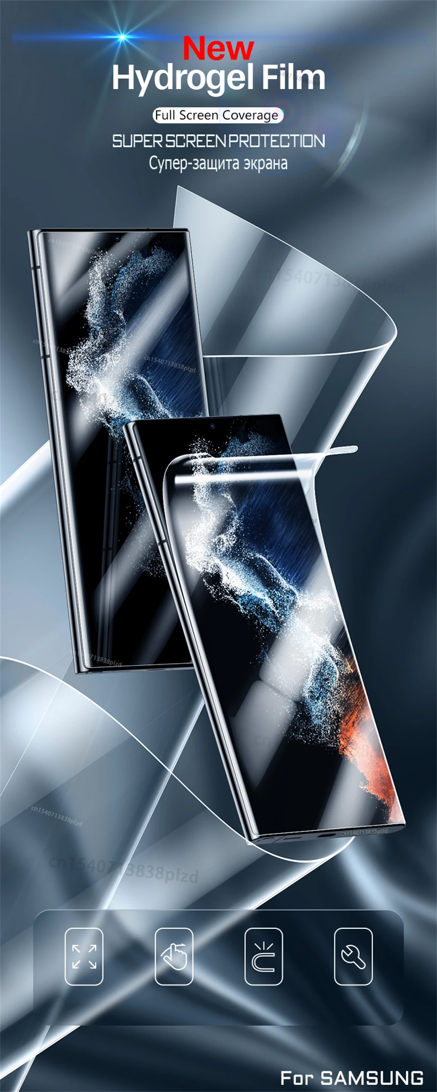 For Samsung Galaxy S25 S24 S23 S22 S21 S20 Plus Ultra FE Screen Protector Note 20 10 9 S10 A56 A55 A35 A54 A36 A15 A26 5G Film