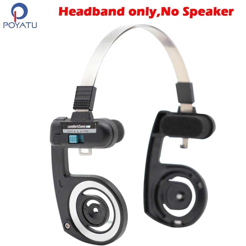 POYATU Headband Speaker Parts for KOSS PP Portable Headphone KPH40 KSC35 KSC75 Replacement Driver Repair Head Band Earpads