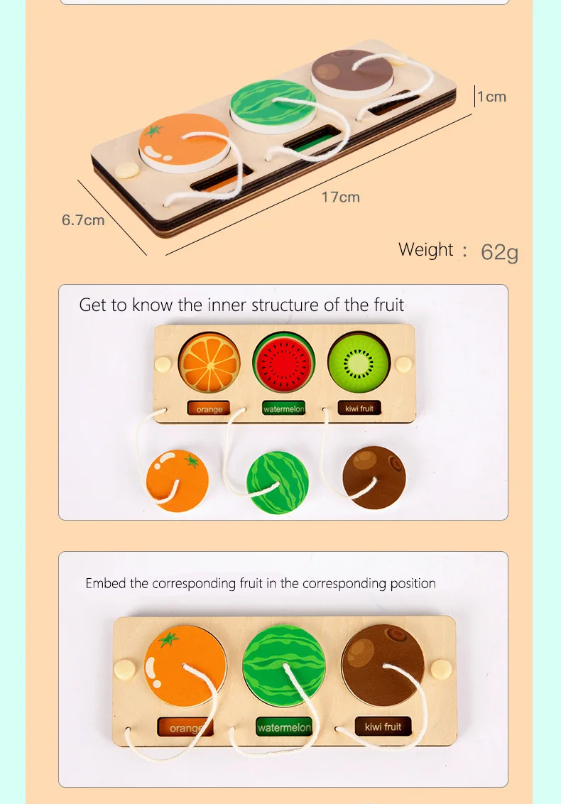 Busy Board Diy Material Accessories Montessori Teaching Aids Baby Early Education Learning Skill Toy Part Wooden Board Games