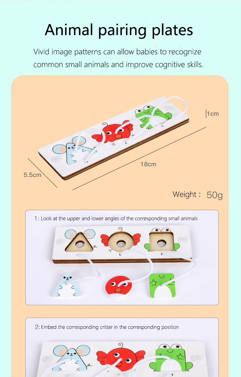 Busy Board Diy Material Accessories Montessori Teaching Aids Baby Early Education Learning Skill Toy Part Wooden Board Games