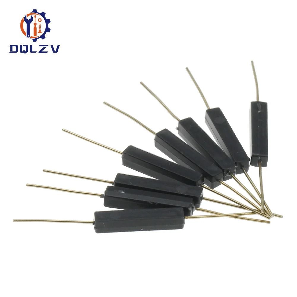 5PCS Plastic Type Reed Switch 2 * 14 Normally Open Magnetic Control Switch GPS-14A Anti-Vibration/Damage Contact For Sensor NO