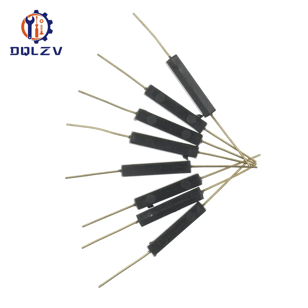 5PCS Plastic Type Reed Switch 2 * 14 Normally Open Magnetic Control Switch GPS-14A Anti-Vibration/Damage Contact For Sensor NO